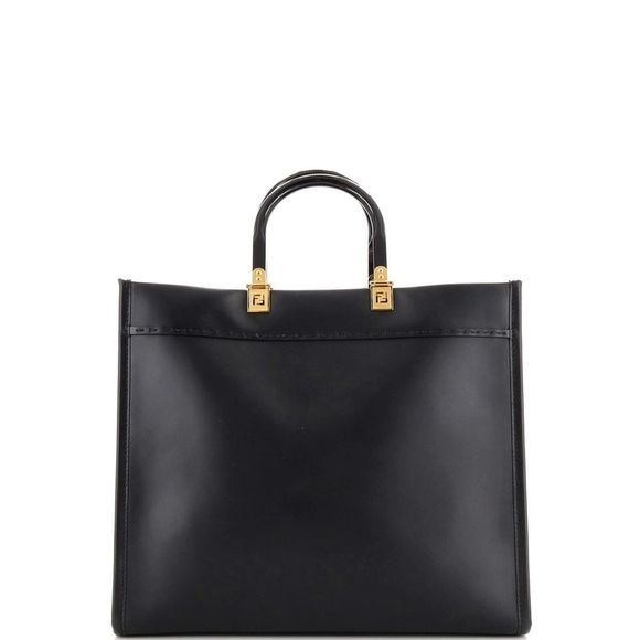 Fendi x Versace Fendace Convertible Sunshine Shopper Tote Printed Leather Medium - Picture 4 of 7